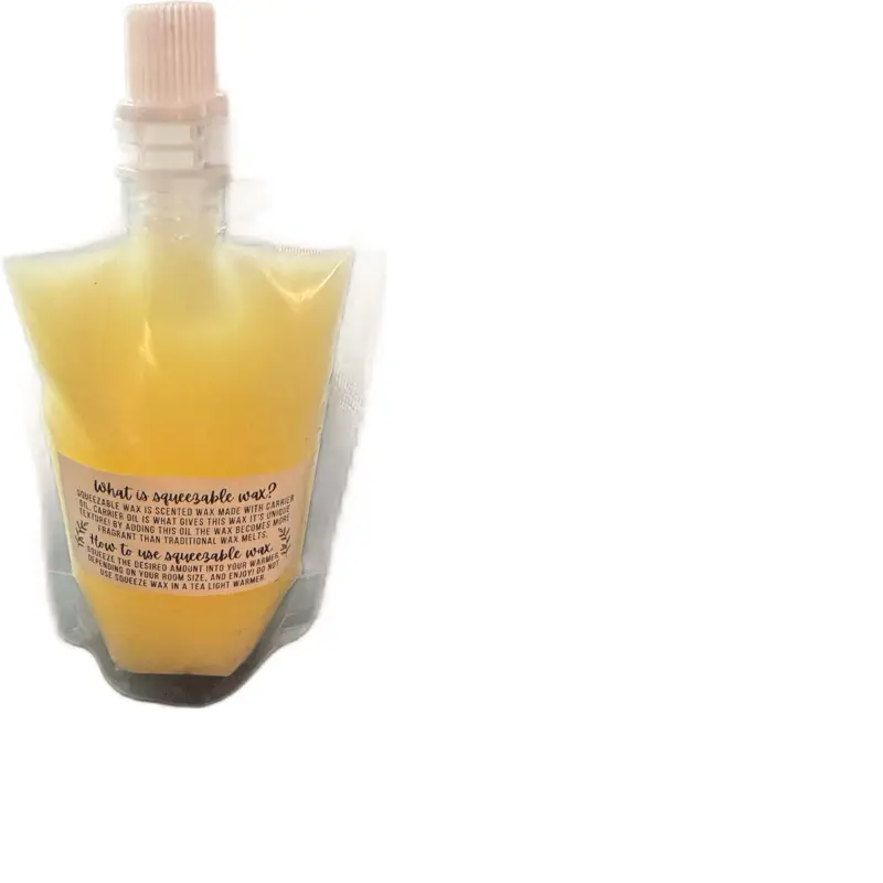 White Eucalyptus Scented 3oz Squeeze Tube Soy Wax Candle, Home Decor Accent Decoration Aroma