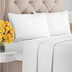Victoria Valenti Sheet Set - White Bedding with Elegant Design for Comfortable Sleep