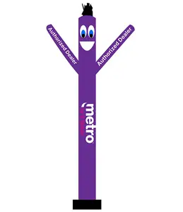 20ft Metro by T-Mobile Authorized Dealer Air Inflatable Dancer Tube Man – Double-Sided Print (Blower Not Included)
