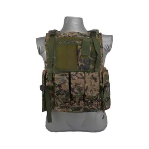 Tactical Scorpion Gear - Bearcat MOLLE Vest - Digital Woodland