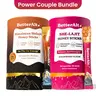 Him & Her Bundle |  Shilajit Honey Sticks (Caramel) + SHE-Lajit Honey Sticks (Strawberry) | For Couple Energy & Stamina | Dietary Supplement