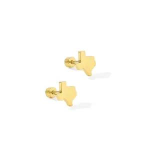 Screwback Stud Earrings - Big Texas