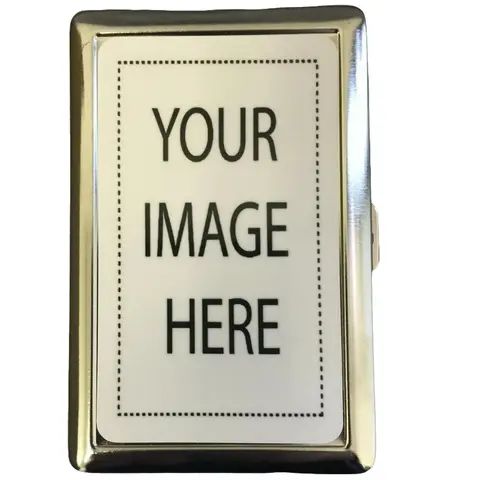 CUSTOMIZABLE "Your Image" Personalized Metal Case Wallet