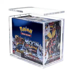 Premium Acrylic Etb Case Magnetic Lid Display Box, Trade Card Box, Pokémon Tcg Booster Box Transparent Protector, High-Quality Storage Solution