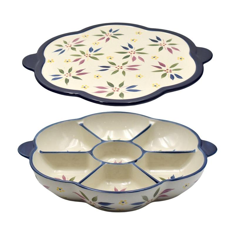 Temp-tations Old World Nostalgic Divided Lidded Serving Platter