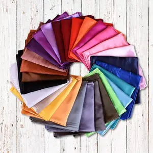 28 Colors Available/Soft Silky 35" Satin Large Square Neck Scarf/Solid Color Bandanas/Turban/Hair Scarf/Head Wrap/Scarf Top/3 for 39