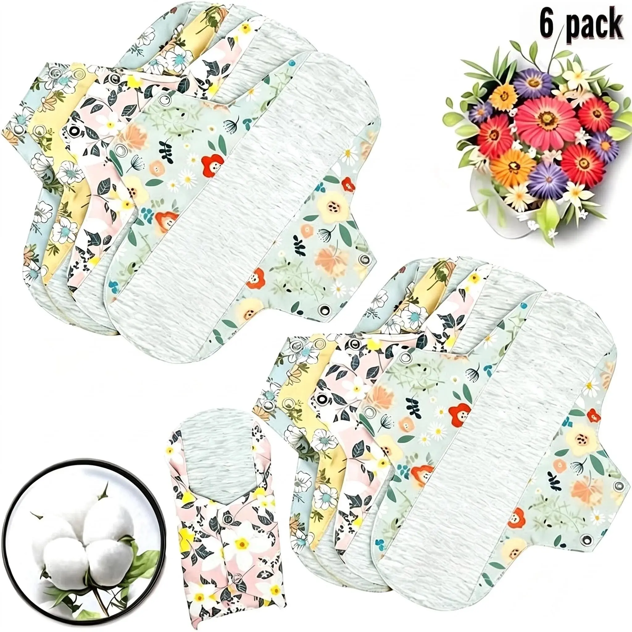 Reusable Washable Incontinence Pads for Women Pads with Elderly Care Mobility Support,Graphene Reusable Waterproof Pads,Feel Secure,Dry, and Comfortable for Day and Night