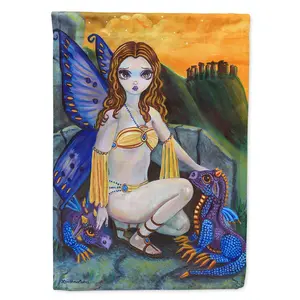 212 MAIN Fairy Foundlings Garden Size Flag, 11x15 in Double-Sided Fairy Figurine Flag, Polyester Garden Decor for Home Improvement & Outdoor Use, Fairy Figurine Flags
