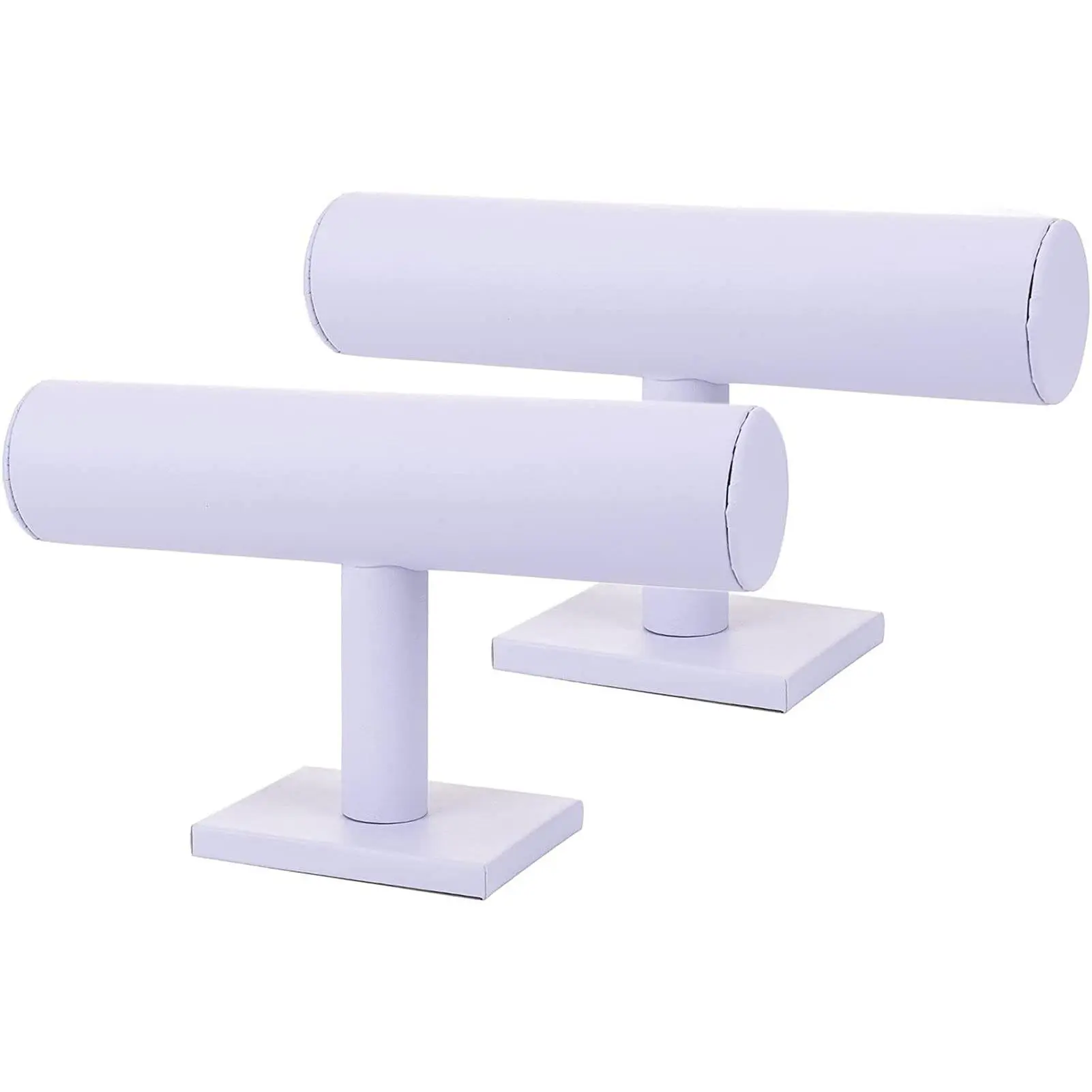 A-White Leatherette-2PCS