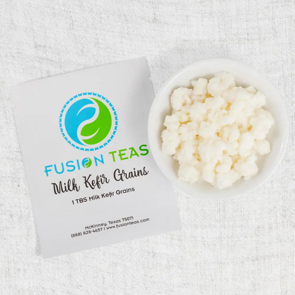 Fresh Live Milk Kefir Grains – 1 TBSP Reusable Starter Culture with Instructions & eBook