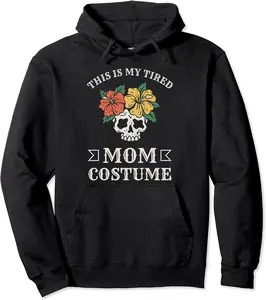 This Is My Tired Mom Costume Halloween Pullover Hoodie - Margaritahe Shop 71B0CHDHG3RL
