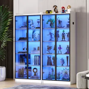 Miu Storage cabinet,Motion Sensor LED Wine Cabinet,3-color-light,Automatic induction light,Multiple cabinets,Easy to install,Acrylic material