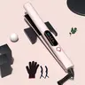 Thirtek 2-in-1 Hair Straightener & Curler - Salon Quality Styling Tool, 450°F Max, Dual Voltage, Comfortable Handle, Travel Friendly, Curly Hair Products