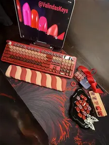 Berry Lipstick Full Keyboard Set