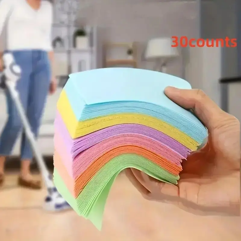 Random Color Toilet Cleaner Sheets, 30pcs Floor Cleaning Sheets, Floor Tile Toilet Cleaning Pad, Household Toilet Cleaning Supplies