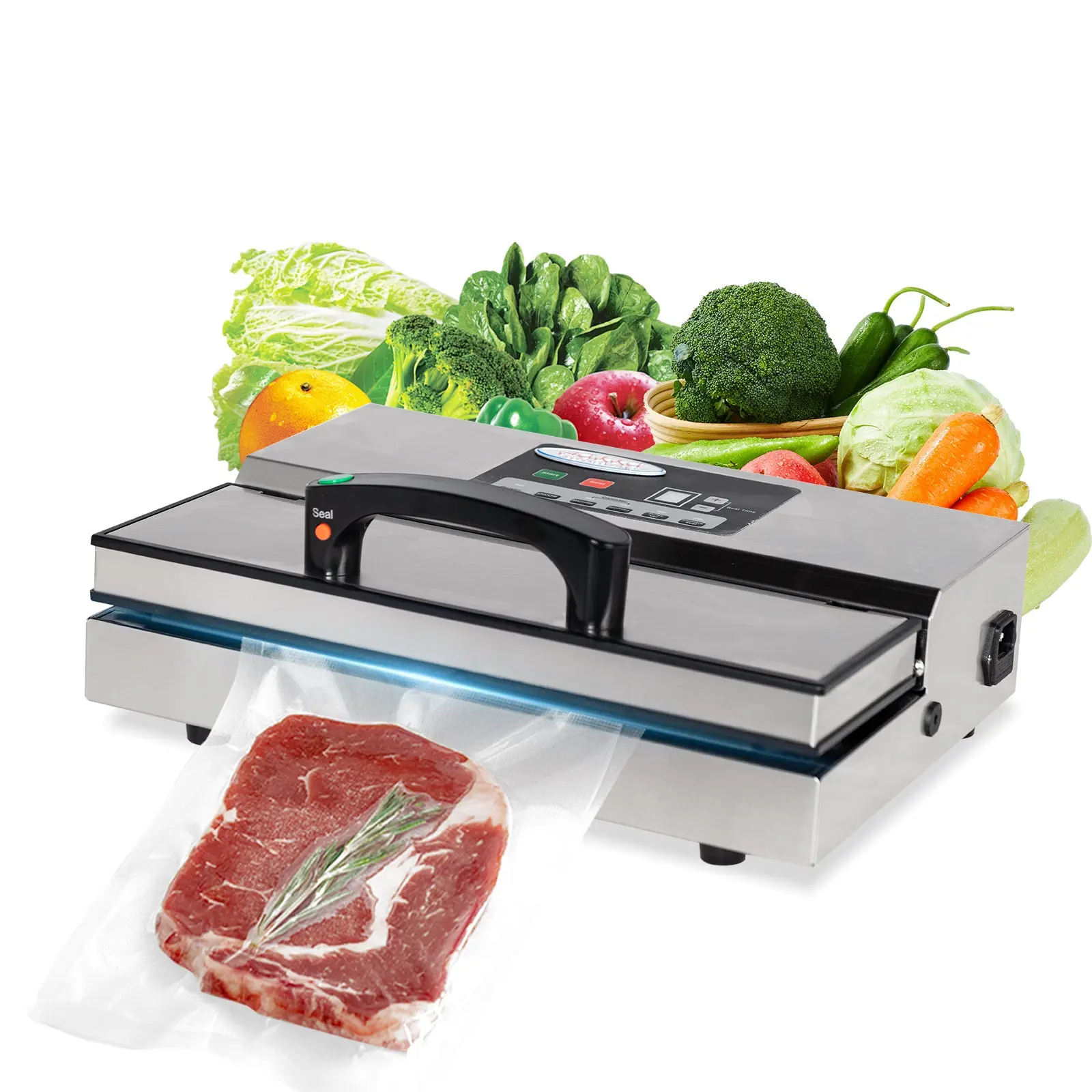 Hakka Chamber Vacuum Sealer, Commercial Vacuum Packaging Machine for Food Preservation and Sous Vide, Max. Bag 12.2in Width, Automatic Vacuum Pulse Sealer, 110V 460W