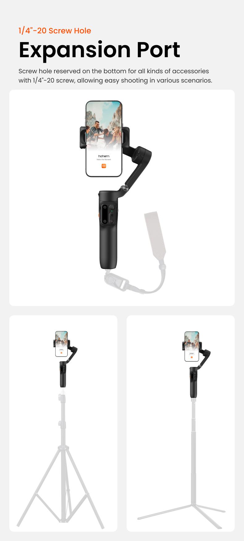 hohem iSteady X3 SE Gimbal Stabilizer for iPhone, Smartphone Foldable Gimbal with Detachable Remote Control, Portable Foldable 3-Axis Phone Gimbal for Android & iPhone17 series, Ideal for Travel Vlogging hohem iSteady X3 SE Gimbal Stabilizer for iPhone, Smartphone Foldable Gimbal with Detachable Remote Control, Portable Foldable 3-Axis Phone Gimbal for Android & iPhone17 series, Ideal for Travel Vlogging