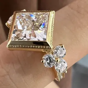 k18 IGI labgrown diamond ring 4.53g D5+0.676ct LF