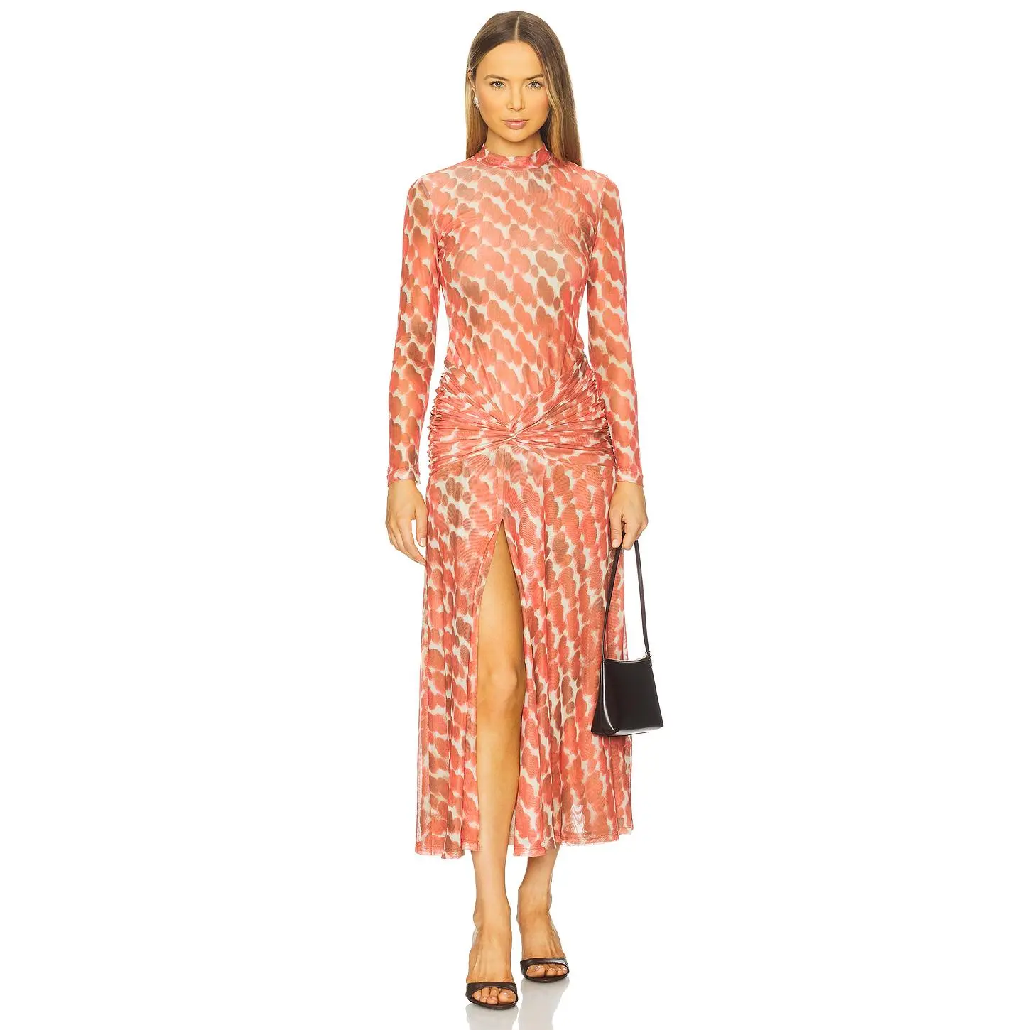 floral mesh slip dress Mimi Lace Floral Maxi Dress