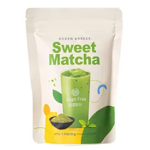Boseong Tea Sweet Matcha Powder - Sugar Free Korean Matcha Latte Mix 5.3 oz (150 g)