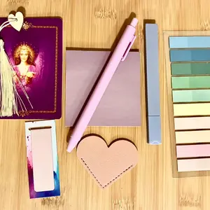 Uplifting Annotation Kit for Bible Study Office School Tabs Sticky Notes Highlighter Bookmarks Random Color Pick Efficient Stylish