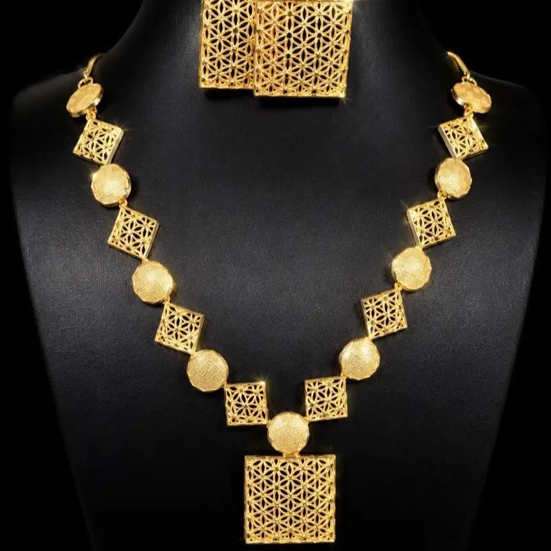 Divaslook necklace set gold plated for any occasion