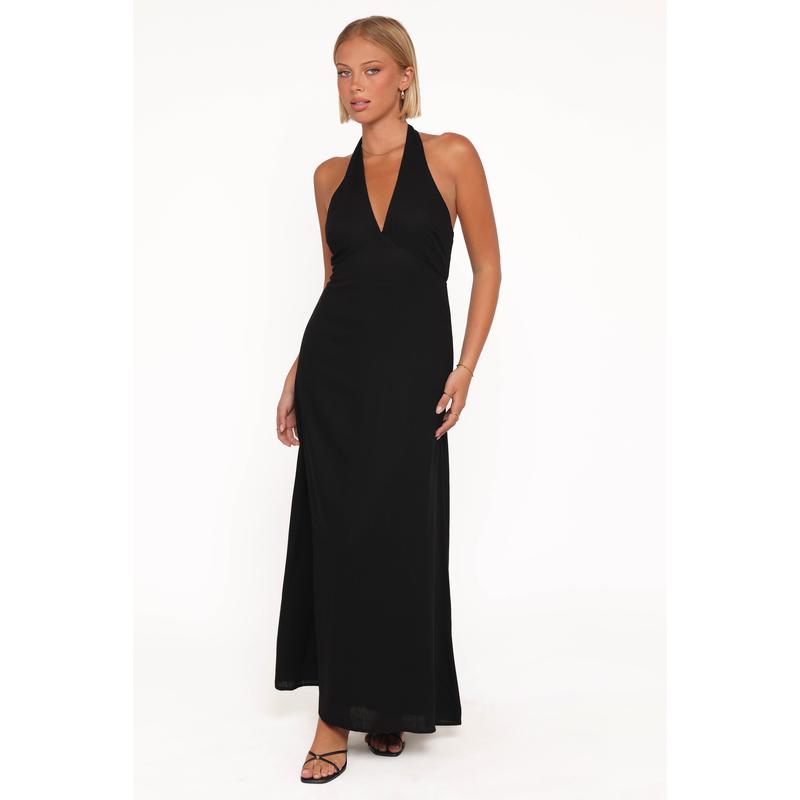 Michelle Halterneck Dress - Black