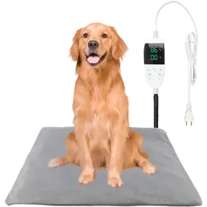 Pet Heating Pad for Cats - Temperature Adjustable Bed with Timer, Outdoor & Indoor Use, Overheating Protection, Pet Warming Pad for House & Outside