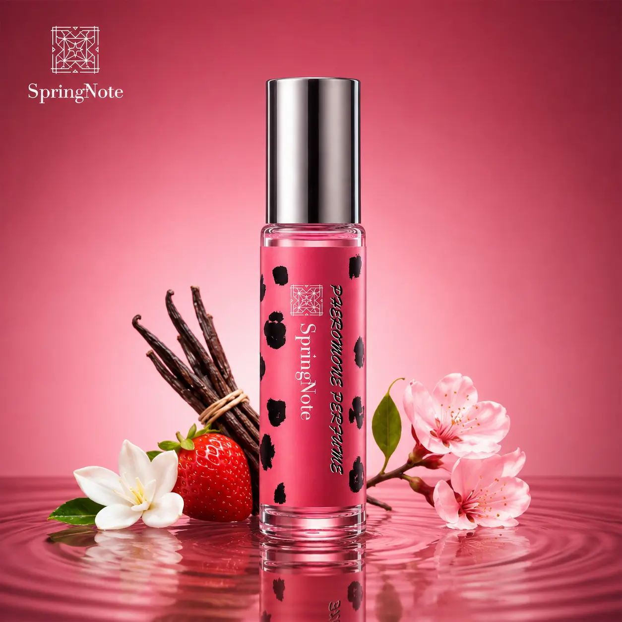 SPRINGNOTE Pheromones Perfumes for Women, Long Lasting Sensual Grown-Up Floral and Fruity Fragrance, Travel Size, Rollerball with Sweet, Jasmine, Feminine Scent 0.34 oz (10 mL)