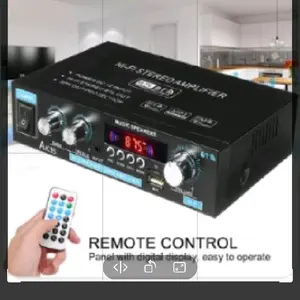 Bluetooth Digital High Fi Power Amplifier with Remote Control and Digital Display for Easy Operation