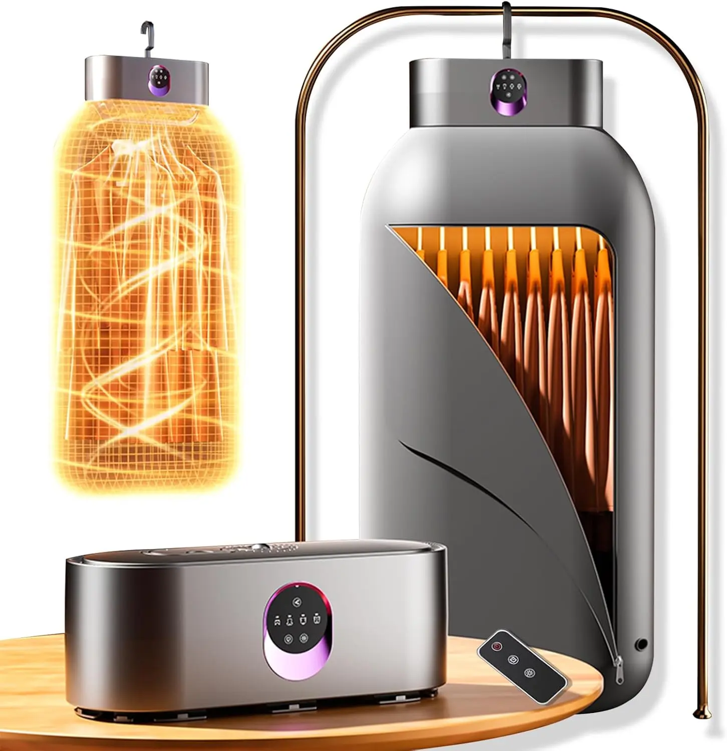 Portable Mini Clothes Dryer, Compact Fast Drying Machine With Adjustable Timer, Quiet Operation And Hassle-Free Setup, Small Laundry Dryer For Apartment, RV And Travel
