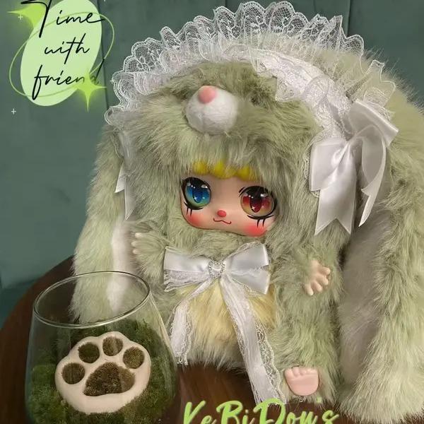 600% KEBIDOU Nai Fu Bunny Sauce 600% Series Plush Blind Box-Cute Collectible Doll, Mystery Surprise Toy Gift