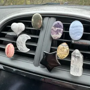 Gemstone Car Vent Clip - Moon Mountain Gems - Crystal Vent Clip