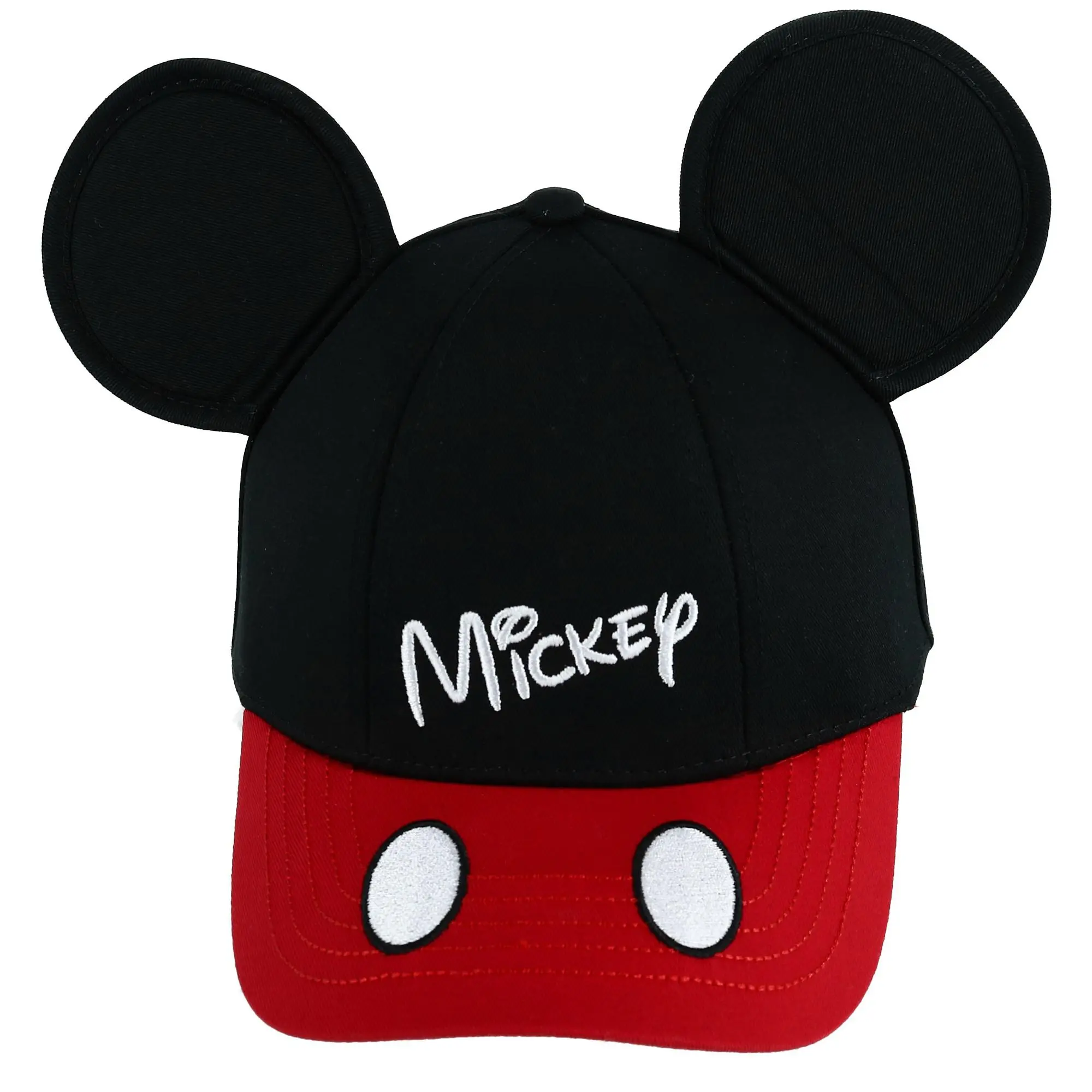 Jerry Leigh Disney Kids' Mickey Mouse Baseball Cap with 3D Ears, Baseball Caps, Embroidered Baseball Cap