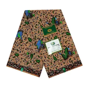 100% COTTON DUTCH HOLLANDAIS  AFRICAN WAX PRINT  6YARDS  (VLISCO )