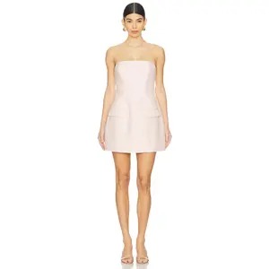 Bardot Madeline Boucle Mini Dress in Light Pink