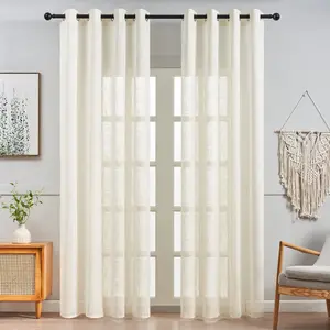 Solid Color Linen Door Curtain, Modern Simple Door Curtain, Light Filtering Door Curtain for Home Living Room Bedroom Decor