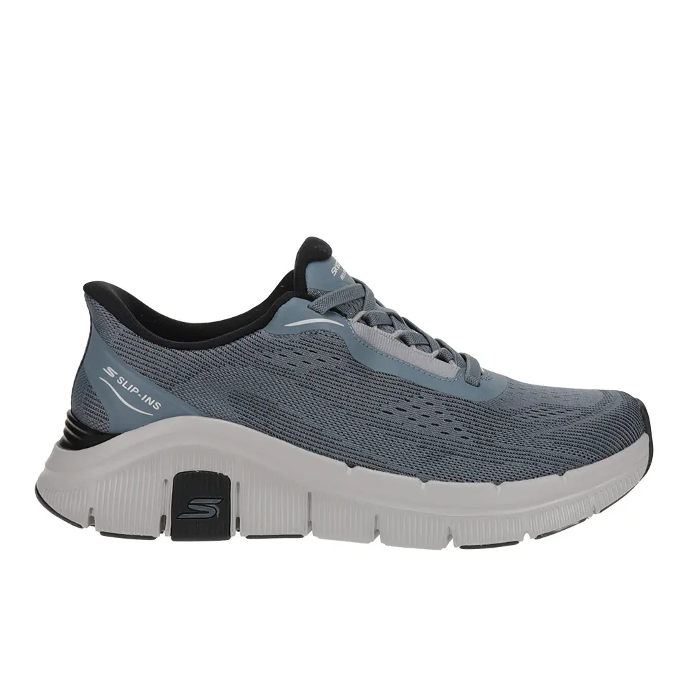 Skechers Mens Slip-Ins Relaxed Fit Flex Zayder Walking Walking Sneakers Shoes - Blue