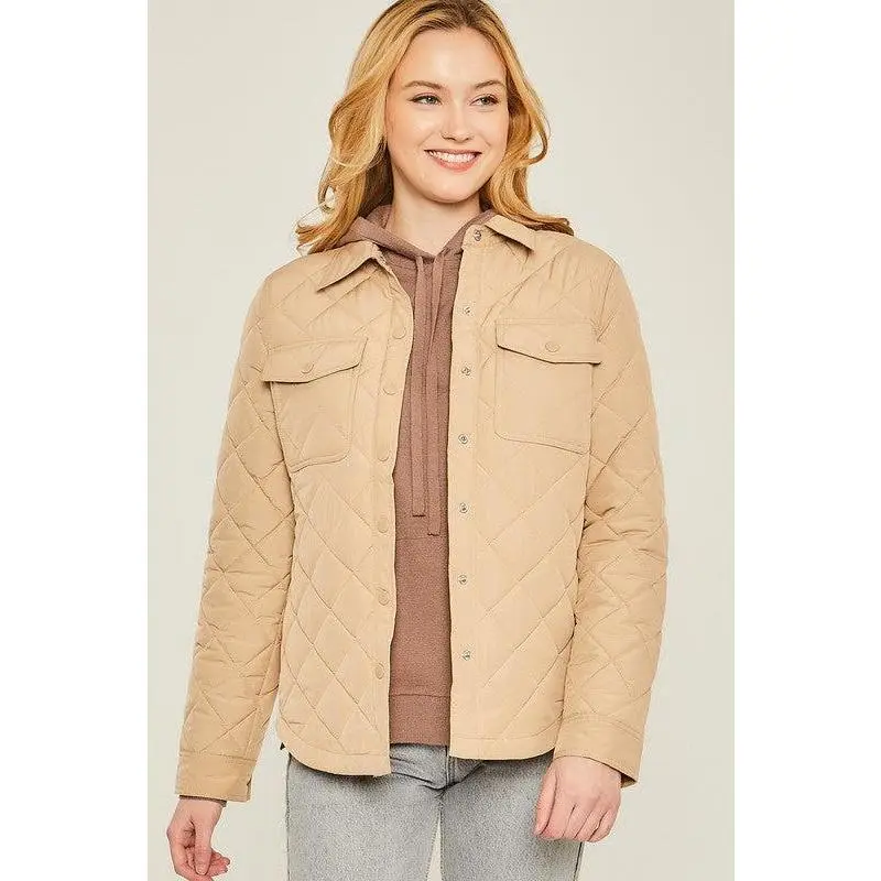Woven Quilt Pattern Jacket