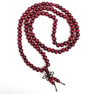 Sandalwood Red 8mm 108 Beads Mala for Buddhist Prayer