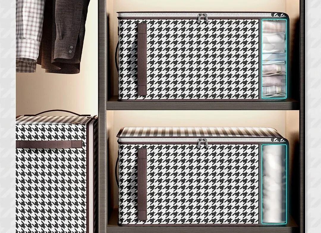 Thickened Non-woven Quilt Storage Bag For Household High-capacity Clothing Clothes Packaging Bag Organizing Luggage Bag