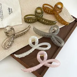 Simple and elegant versatile jelly claw clip for women, suitable for up-dos at the back of the head, new stylish hair accessory