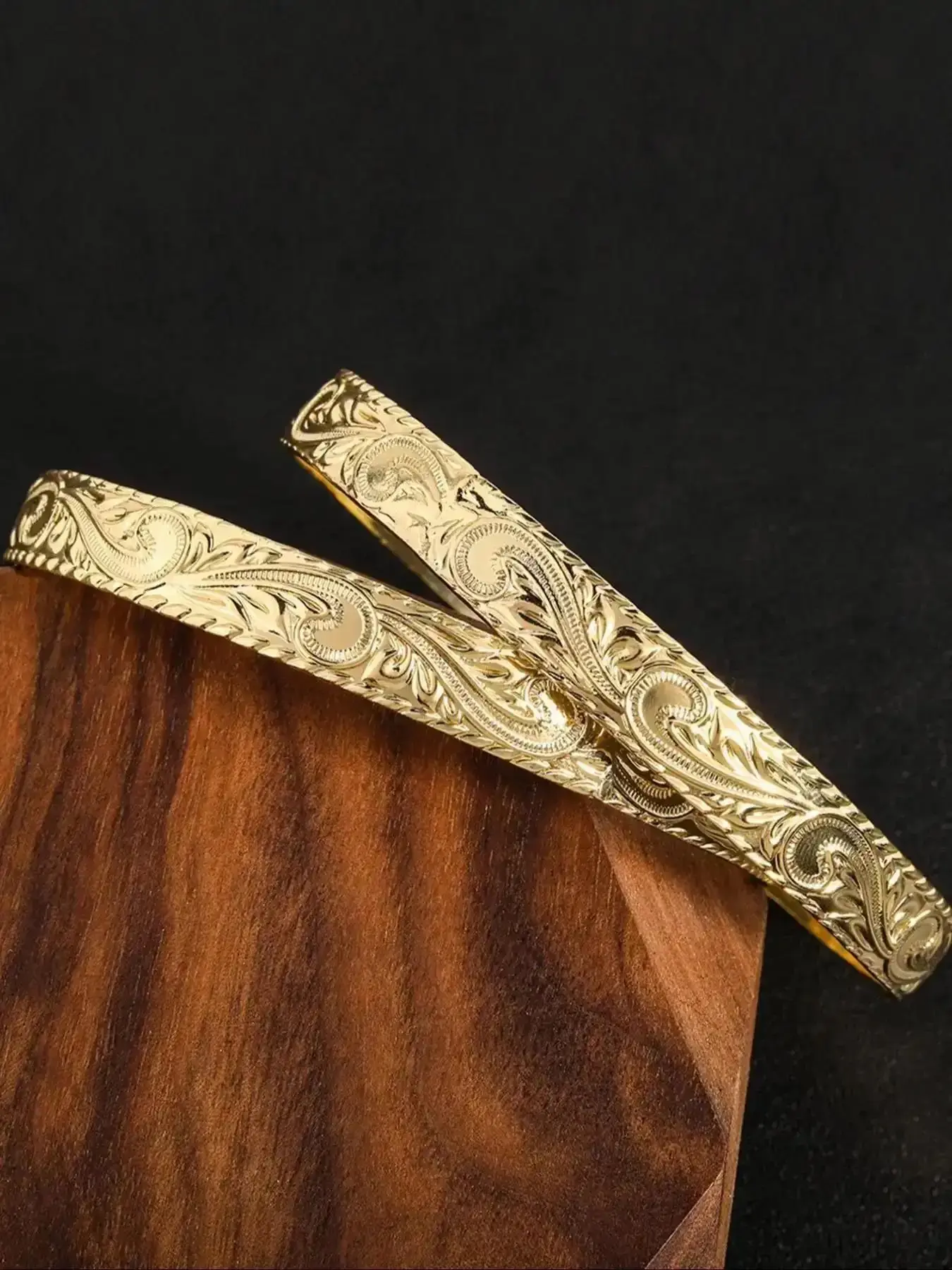 2026 New Model 10mm Stackable Hawaiian Heritage Heirloom Scroll Design Bangle Bracelet, Beach Island Style Jewelry Glamorous Gift Sophisticated Unique Stylish Adjustable Daily Beaded Wear Stunning Chic Durable Heart