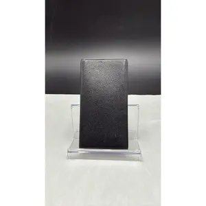 Pre-owned Louis Vuitton Leather Luxury Bags & Accessories Taiga Bill Case Wallet, Black Date Code: VI0062F. Entrupy ID: 87QJDHD.