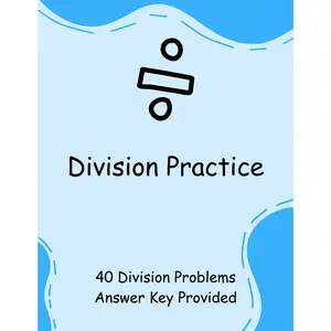 Division Problems Worksheet