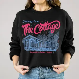 Heated Rivalry The Cottage Sweatshirt - Hollander & Rozanov LGBT Love Quotes Sweater – Hockey Romance Movie Fan Merch Gift, Aesthetic Top Booktok Bookish Reader Lover Cute Shirt Clothes Gift for Girl Women Daughter Her