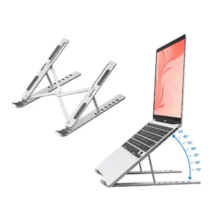 TIKA Adjustable Aluminum Laptop Stand, Portable Desk Riser and Holder for Everyday Computing Comfort