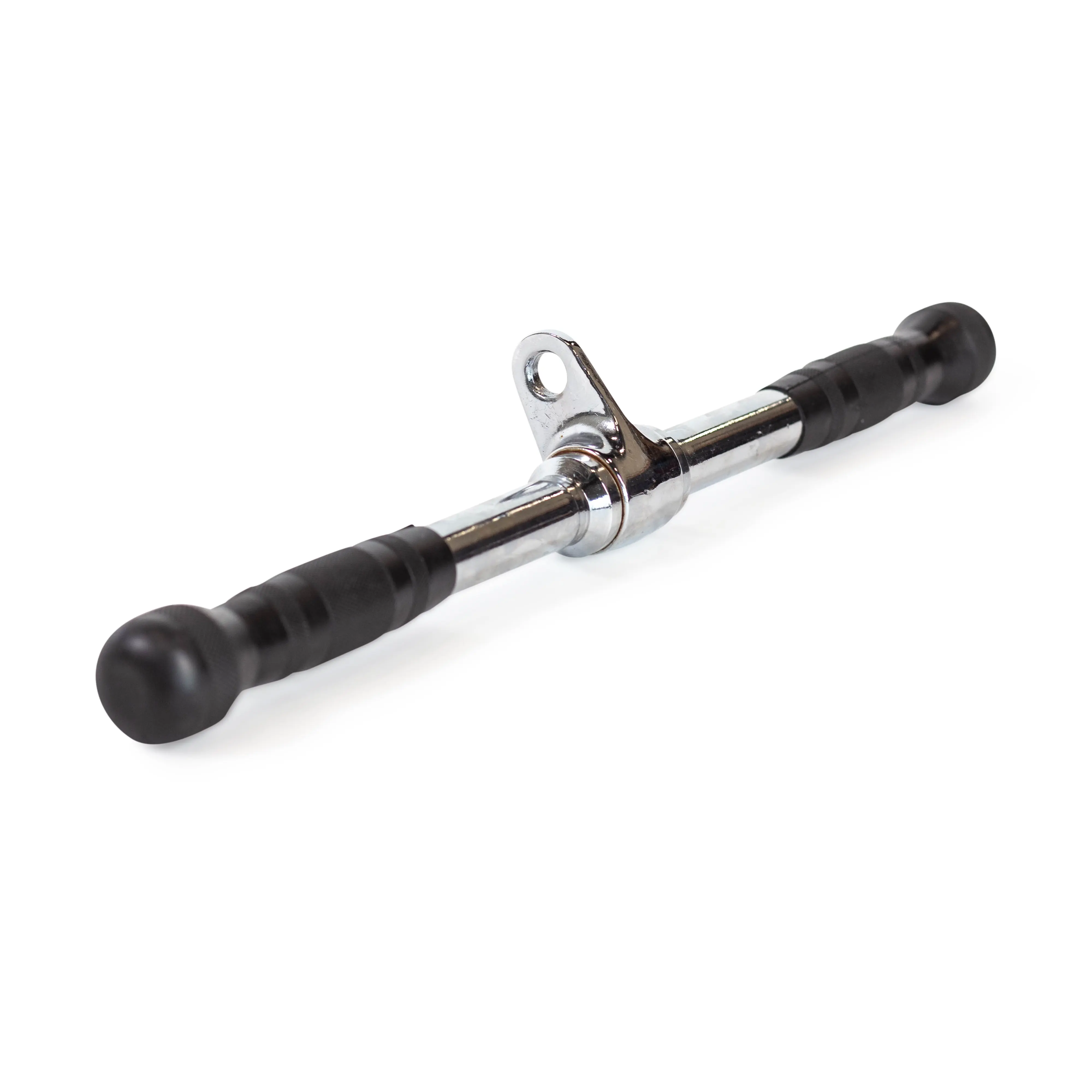 Bells of Steel 20-in Straight Bar Cable Attachment with Rotating Center for Smooth Movement, Rubberized Grips for Functional Cable Training & Gym Workouts, Exercise Equipment, Gym Machine, Hand Grips