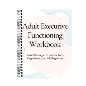 Adult Executive Function Workbook, Planning Calendar and Emotional Regulation Journal, Notebook Planner, Focus, Organization, Goal Setting, Learning Disability Support