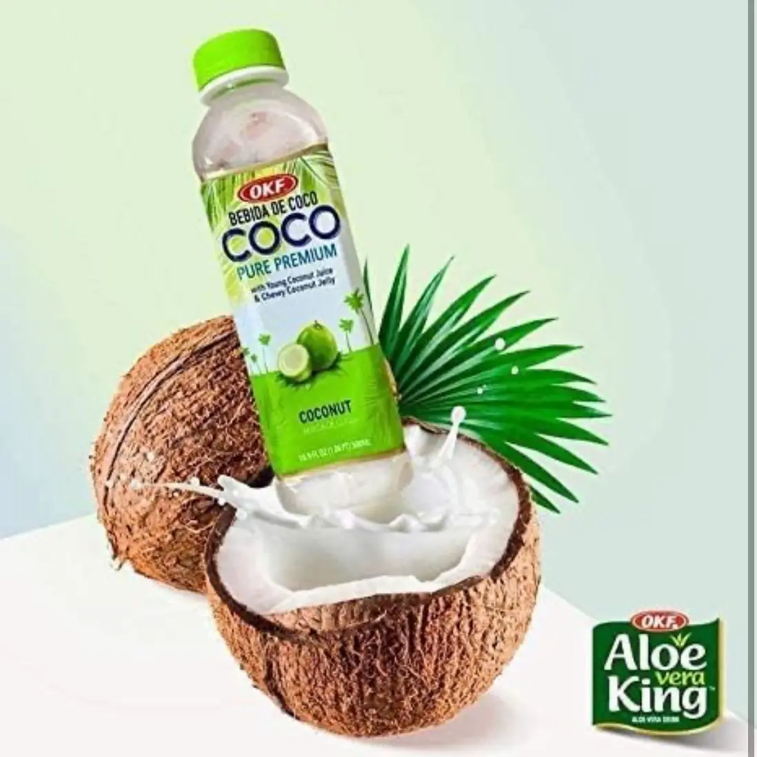 OKF Aloe Vera King Drink  Flavor includes Coco, Original, Grape, Mango,  Pineapple, Watermelon, Pomegranate, Gold Kiwi, Peach, Strawberry, and Sugar  Free Aloe Vera Juice (12 Flavors) (Pack of 12) Organic - TikTok Shop